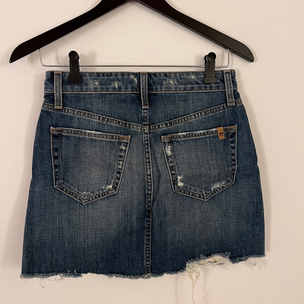 Joe's Jeans NWT High Rise Drexel Mini Denim Distressed Jean Skirt Size 25 - Picture 5 of 5